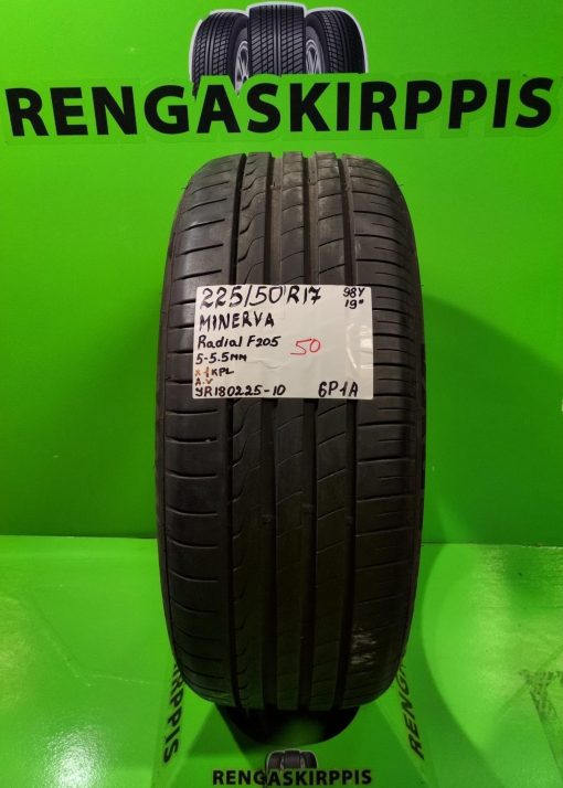 225/50R17 Minerva Radial F205 98Y kesä 5-5,5mm / 6P1A