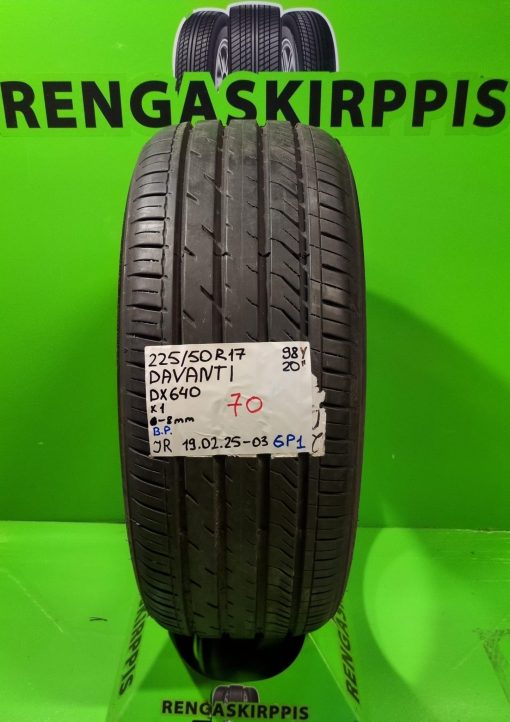 225/50R17 Davanti DX640 98Y kesä 8mm / 6P1