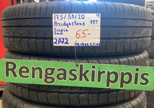 175/55R20 Bridgestone Ecopia 89T kesä 5mm / 2P72