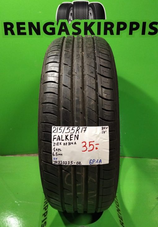 215/55R17 Falken Ziex Ze914A 94V kesä 6,5mm / 6P1A