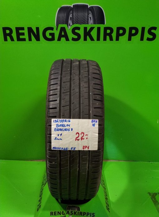 195/55R16 Barum Bravuris 3 87H kesä 5mm / 8P1