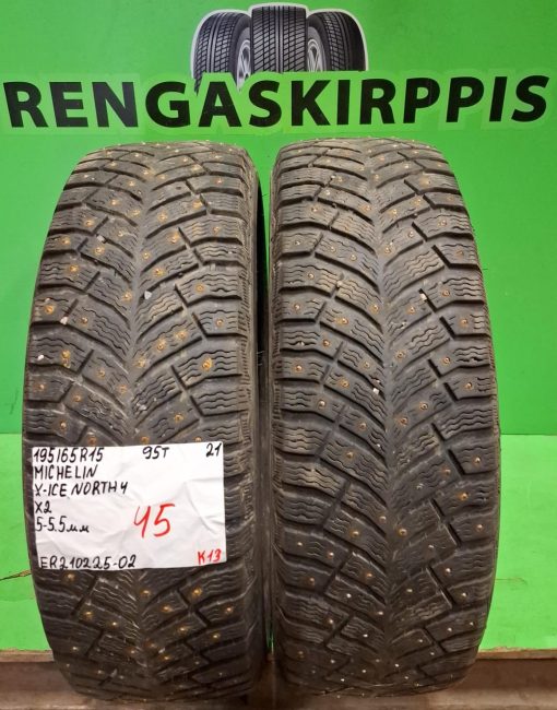 195/65R15 Michelin X.Ice North 4 95T nasta 5-5,5mm / K13