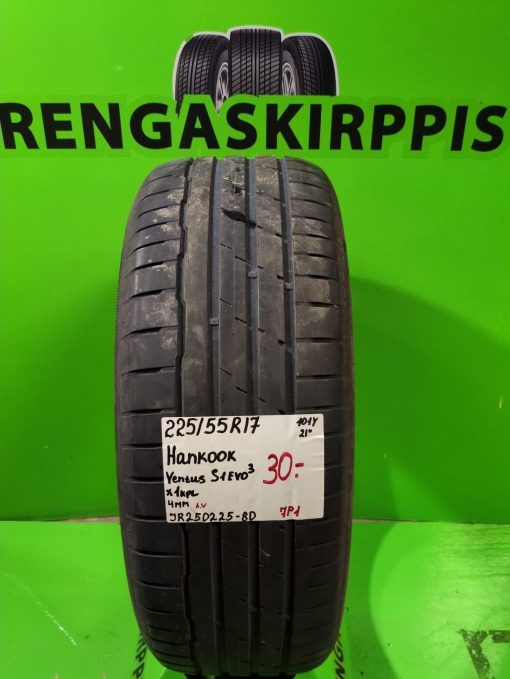 225/55R17 Hankook Ventus S1 Evo 3 101Y kesä 4mm / 7P1