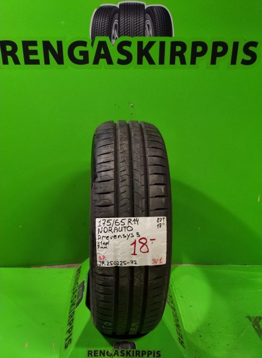 175/65R14 Norauto Prevensys 3 kesä 7mm / 3V1