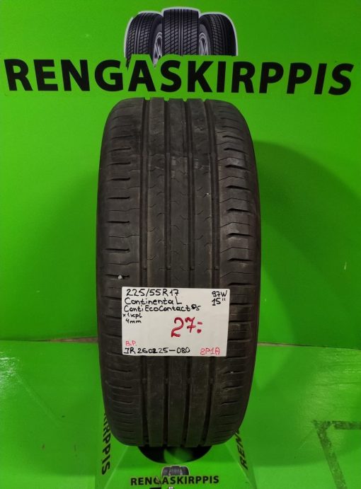 225/55R17 Continental ContiEcoContact 5 97W kesä 4mm / 8P1A