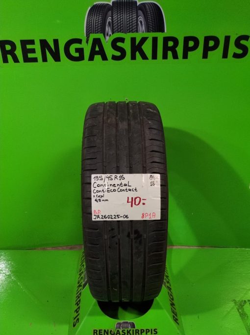 195/45R16 Continental ContiEcoContact 84H kesä 4,5mm / 8P1A