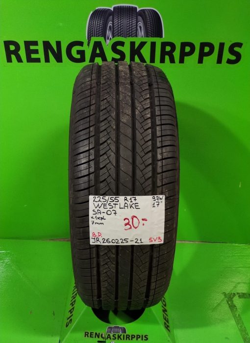 225/55R17 Westlake SA07 97W kesä 7mm / 5V3