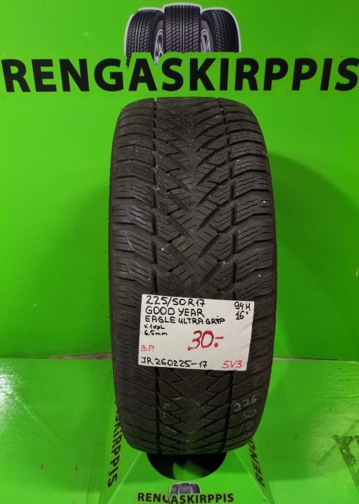 225/50R17 GoodYear Eagle UltraGrip 94H kitka 6,5mm / 5V3