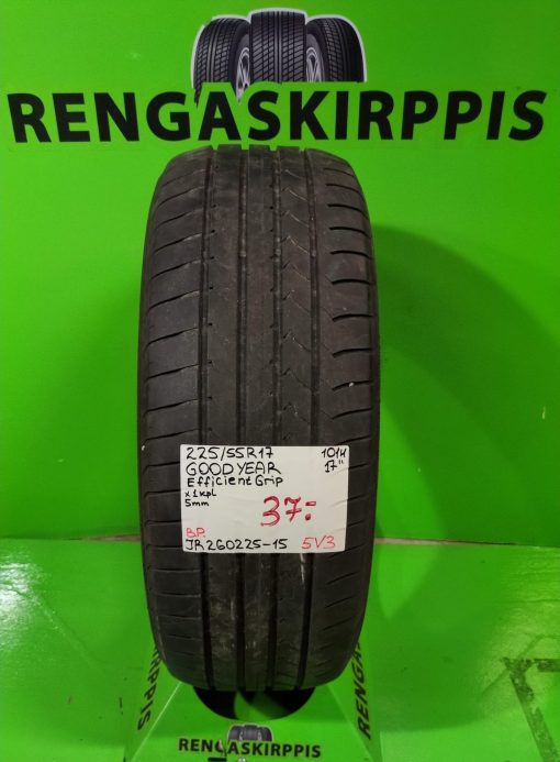 225/55R17 GoodYear EfficientGrip 101H kesä 5mm / 5V3