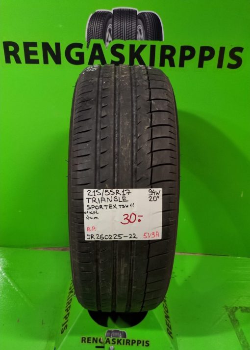 215/55R17 Triangle Sportex TSH11 94W kesä 4mm / 5V3A