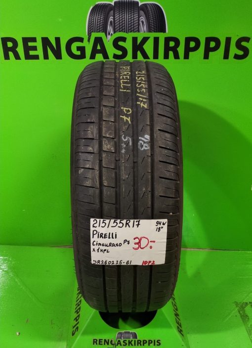 215/55R17 Pirelli Cinturato P7 kesä 5mm / 10P2