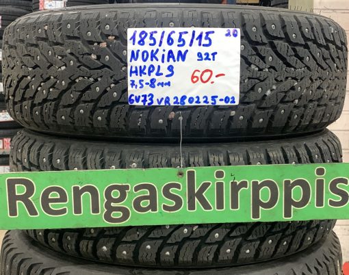 185/65R15 Nokian HKPL 9 92T nasta 7,5-8mm / 6V73