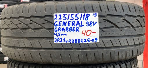 225/55R18 General Grabber 98V kesä 4,5mm / 2P21