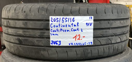 205/55R16 Continental ContiPremiumContact 2 91V kesä 3mm / 7V63