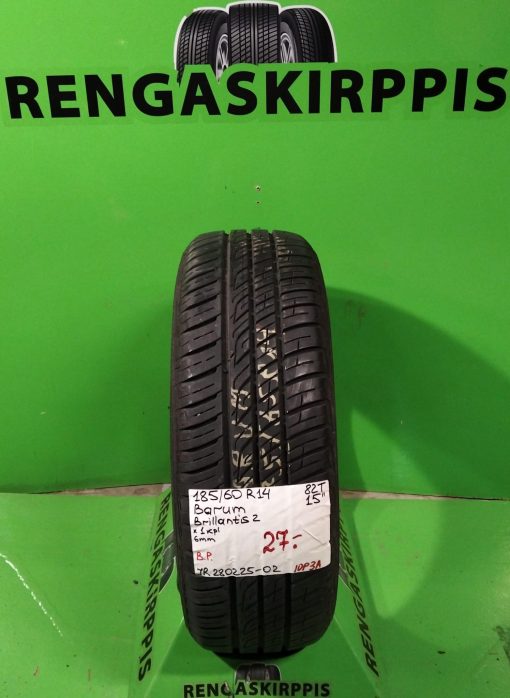 185/60R14 Barum Brillantis 2 82T kesä 6mm / 10P3A