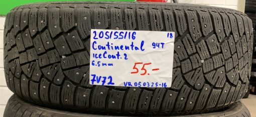 205/55R16 Continental IceContact 2 94T nasta 6,5mm / 7V72