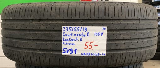 235/55R19 Continental EcoContact 6 105V kesä 4,5mm / 5V91