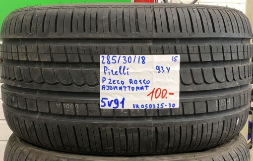 285/30R18 Pirelli PZero Rosso 93Y kesä ajamattomat / 5V91