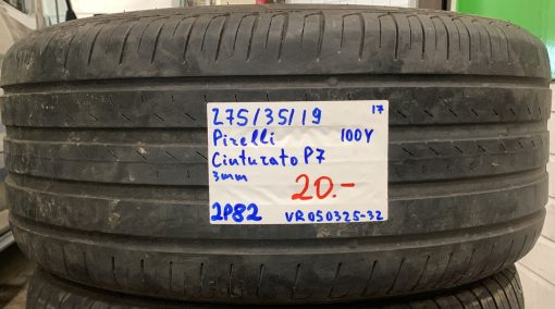 275/35R19 Pirelli Cinturato P7 100Y kesä 3mm / 2P82