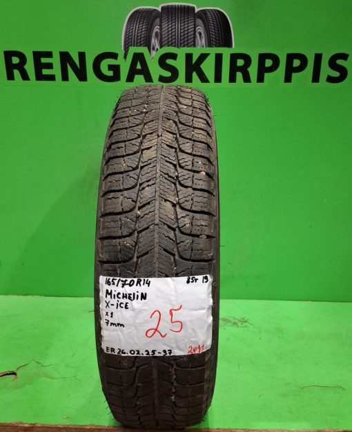 165/70R14 Michelin X-Ice 85T kitka 7mm / 2P11