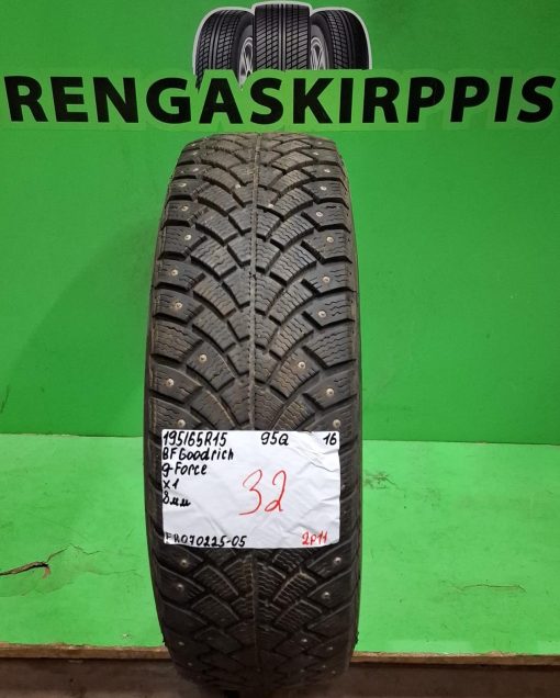 195/65R15 BFGoodrich G-Force 95Q nasta 8mm / 2P11