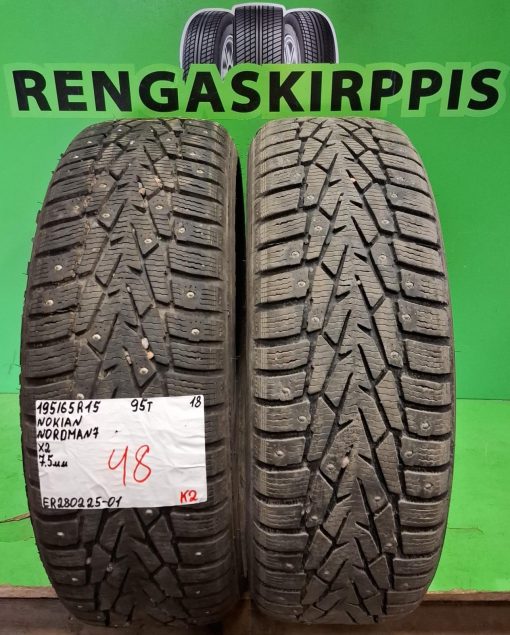 195/65R15 Nokian Nordman 7 95T nasta 7,5mm / K2