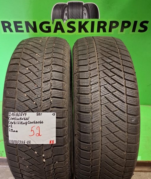 215/60R17 Continental ContiVikingContact 6 96T kitka 7,5mm / K8