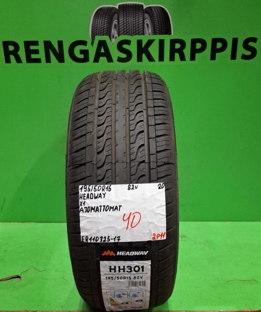 195/50R15 Headway 82V kesä ajamattomat / 2P11