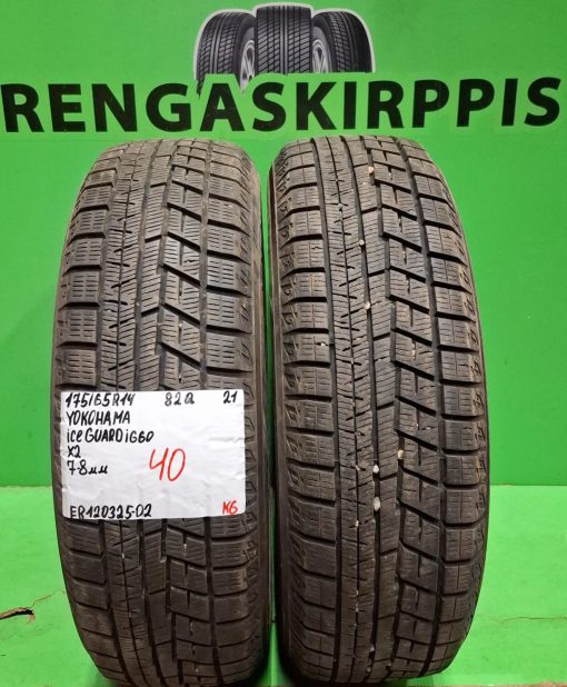 175/65R14 Yokohama IceGuard IG60 82Q kitka 7-8mm / K6