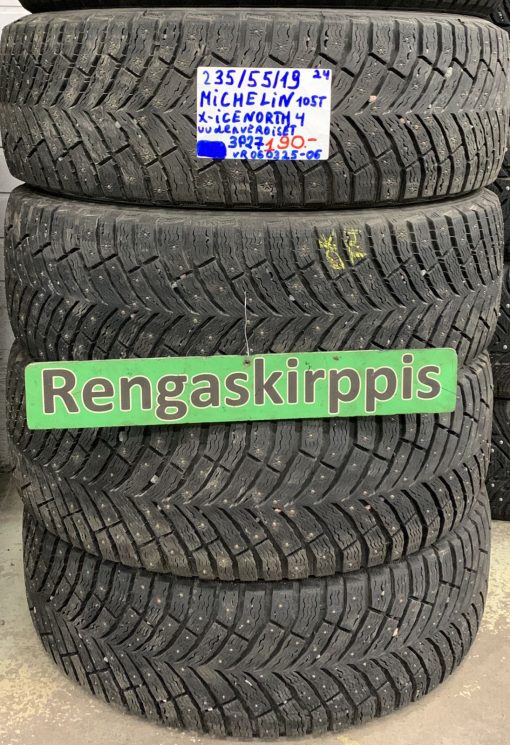 235/55R19 Michelin X-Ice North 4 105T nasta uudenveroiset / 3P27