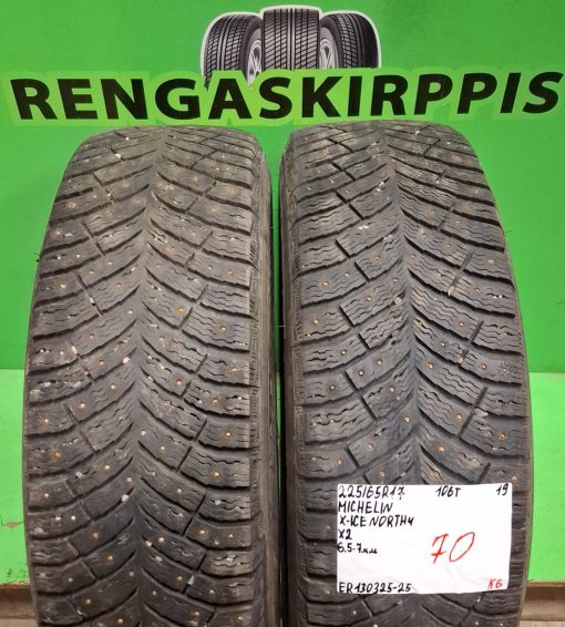 225/65R17 Michelin X-Ice North 4 106T nasta 6,5-7mm / K6