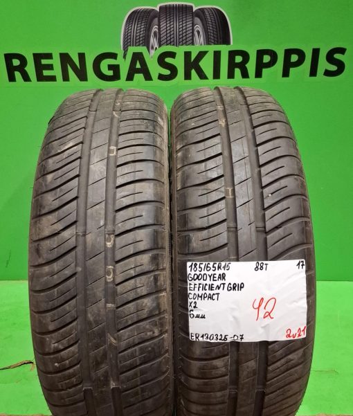 185/65R15 GoodYear EfficientGrip Compact 88T kesä 6mm / 2V21