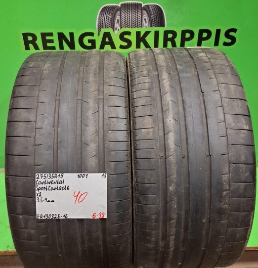 275/35R19 Continental SportContact 6 100Y kesä 3,5-4mm / 6-32