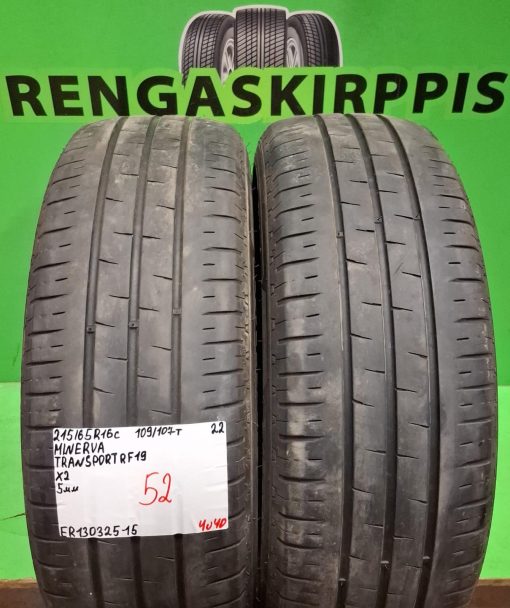 215/65R16C Minerva Transport RF19 109/107T kesä 5mm / 4V40