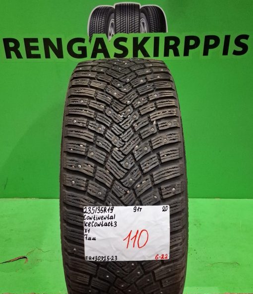 235/35R19 Continental IceContact 3 91T nasta 7mm / 6-22