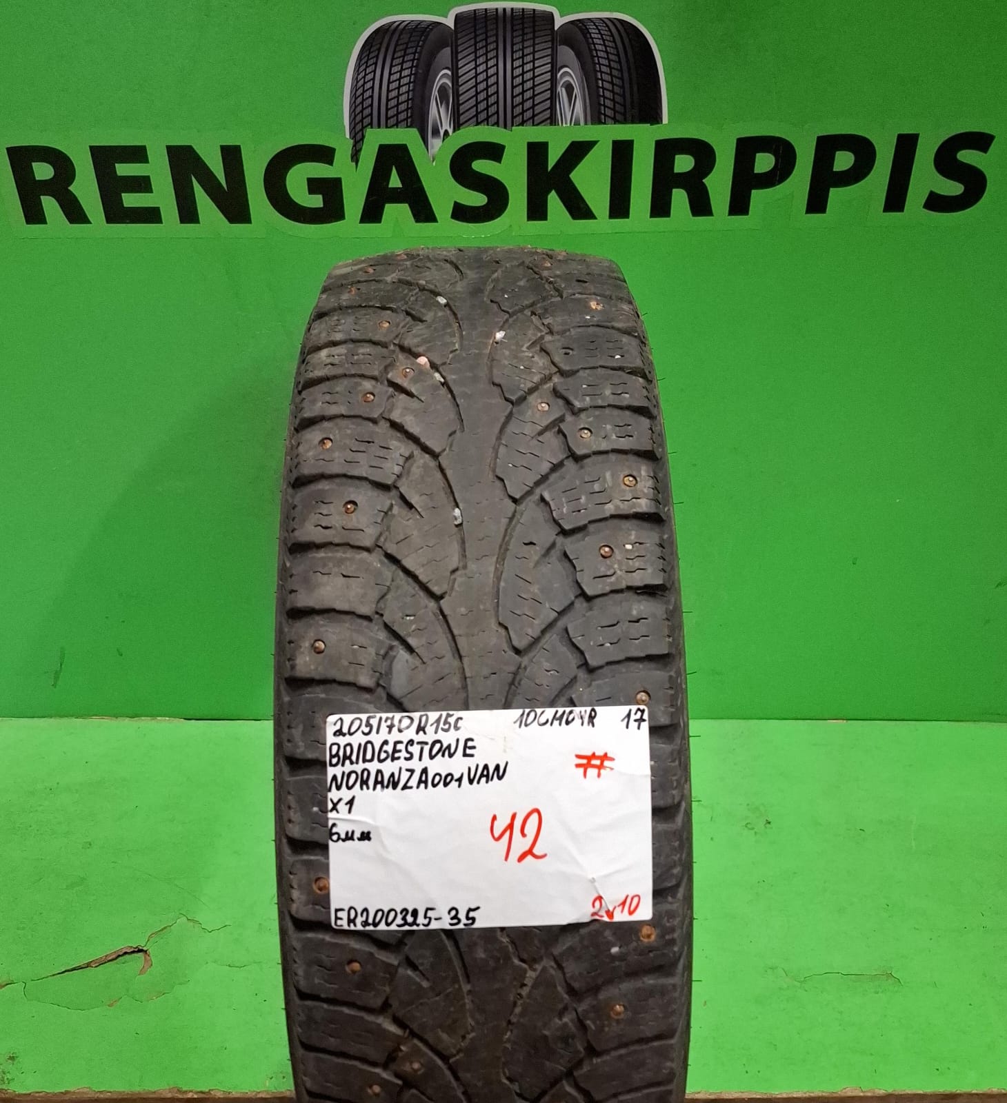205/70R15C Bridgestone Noranza 001 Van 106/104R nasta 6mm # / 2V10