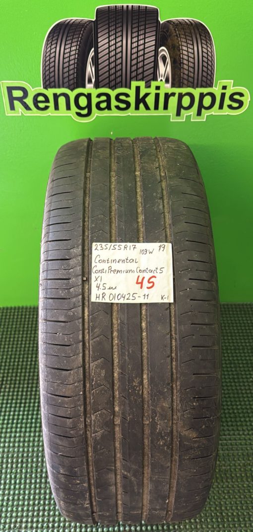 235/55R17 Continental ContiPremiumContact 5 103W kesä 4,5mm / K1