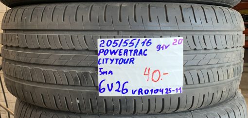 205/55R16 Powertrac Citytour 91V kesä 5mm / 6V26