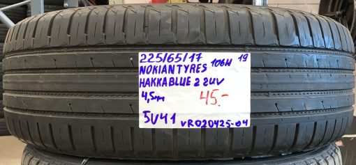 225/65R17 Nokian Tyres Hakka Blue 2Suv 106H kesä 4,5mm / 5V41