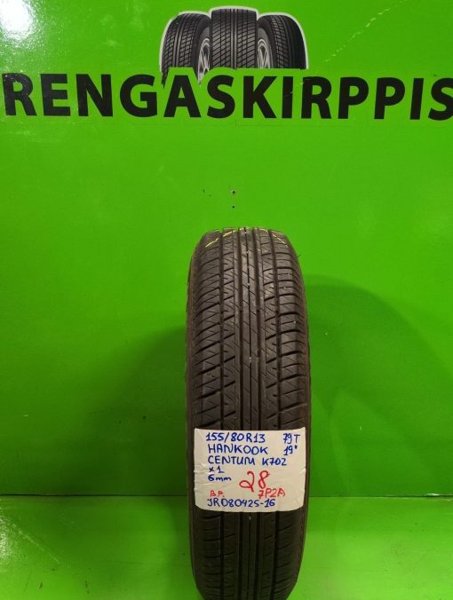 155/80R13 Hankook Centum K702 79T kesä 6mm / 7P2A