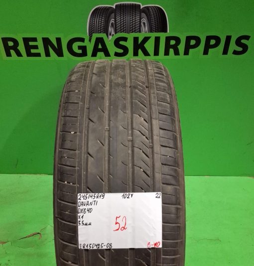 245/45R19 Davanti DX640 102Y kesä 5,5mm / 6-10