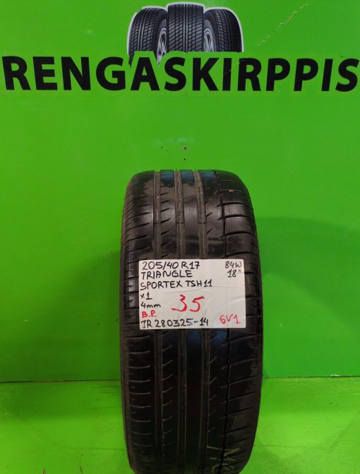 205/40R17 Triangle Sportex TSH11 84W kesä 4mm / 6V1