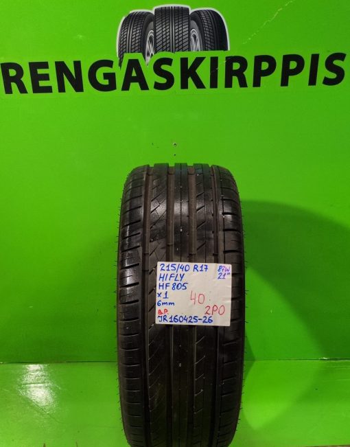 215/40R17 Hifly HF805 87W kesä 6mm / 3V12-2