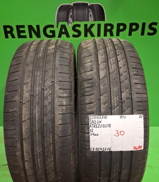 205/55R16 Sailun Atrezo Elite 91V kesä 3-4mm / 4V41