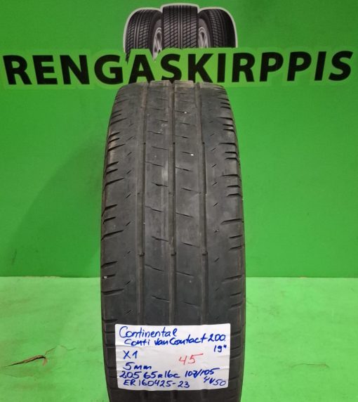 205/65R16C Continental ContiVanContact 200 107/105 kesä 5mm / 4V50