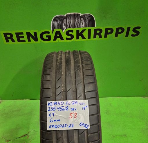 235/45R18 Kumho Ecsta PS71 98Y kesä 6mm / 5P52