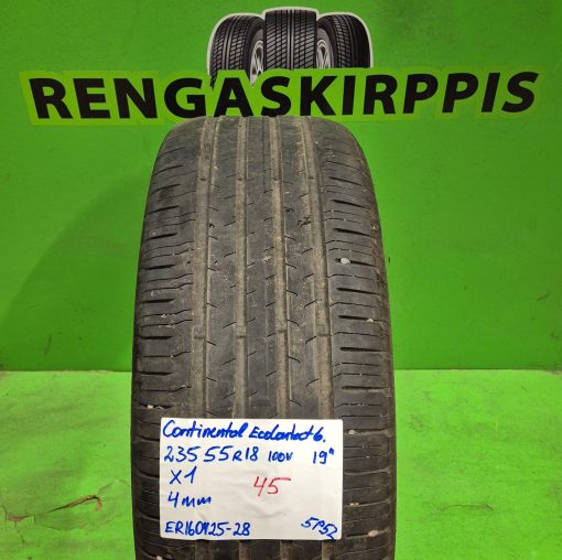 235/55R18 Continental EcoContact 6 100V kesä 4mm / 5P52