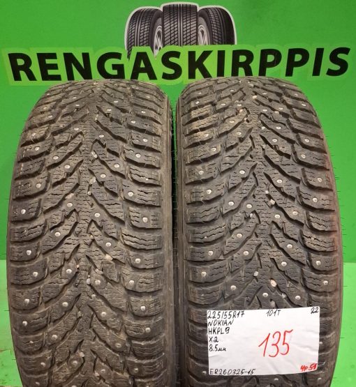 225/55R17 Nokian HKPL 9 101T nasta 8,5mm / 4P51
