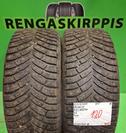 225/55R17 Michelin X-Ice North 4 101T nasta 7mm / 4P51