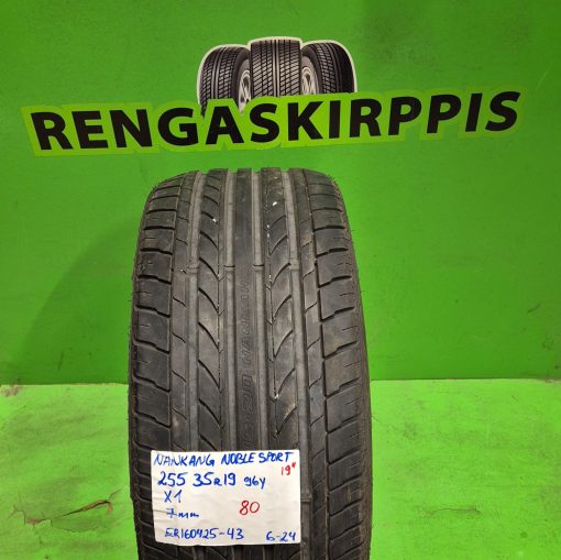 255/35R19 Nankang Noble Sport 96Y kesä 7mm / 6-24